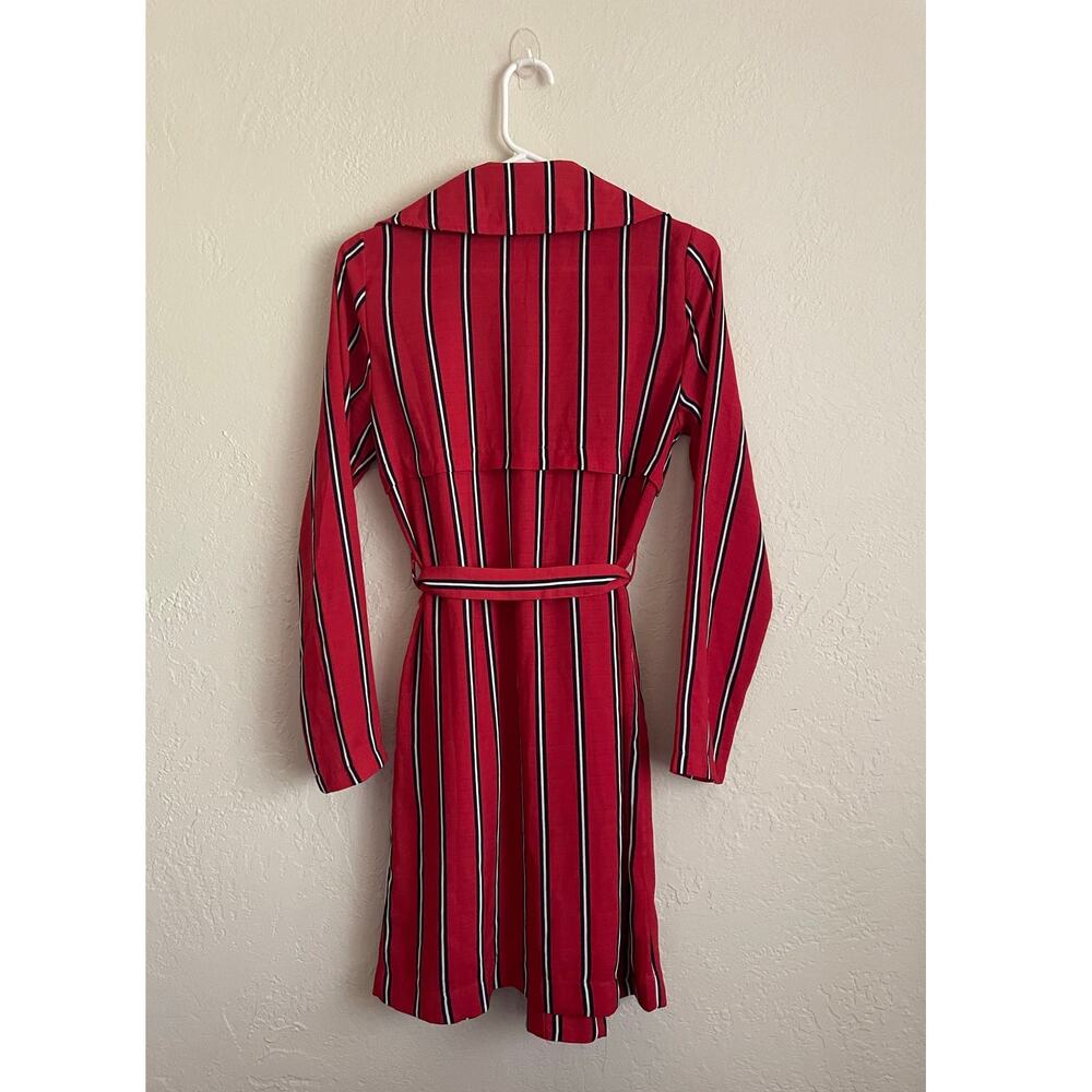 Active USA Womens Light Duster Cardigan Size Small Coverup July 4th Beach Vaca - Picture 4 of 6